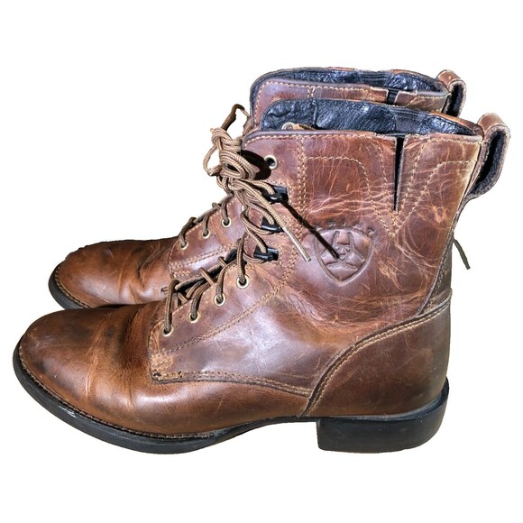 Ariat Heritage Lacer Western Roper Boots  Leather mens Size 6B 33525 - Picture 6 of 14